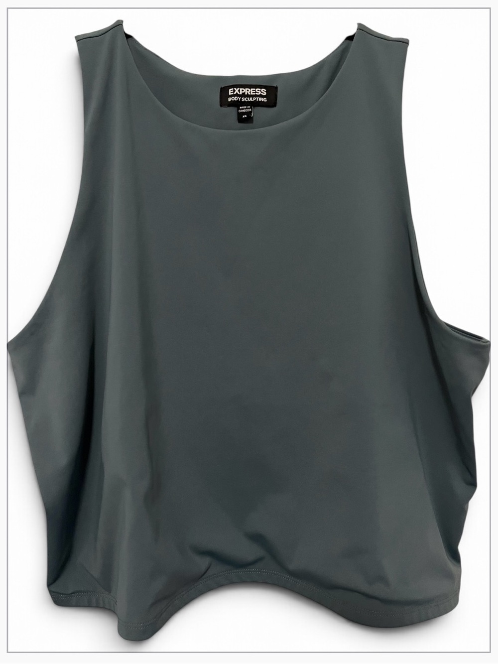 Express Body Sculpting Camisole in Slate Green